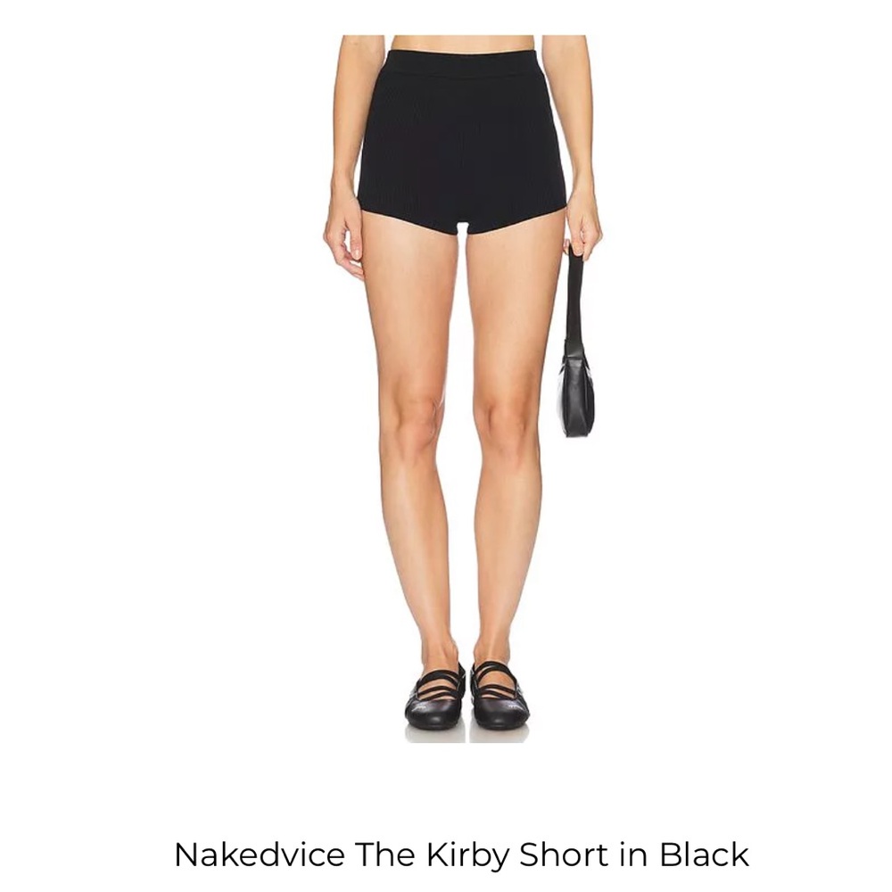 NWT Revolve Nakedvice Black Ribbed Women's Micro Shorts | Size M